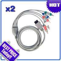 2X High Definition Component AV Cable For Nintendo Wii  