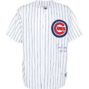  Ernie Banks Chicago Cubs Autographed White Jersey w/ MR 