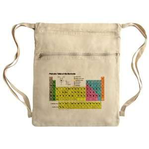   Bag Sack Pack Khaki Periodic Table of Elements 