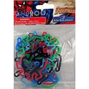   Marvel Spider Man Rubber Bandz Bracelets Pack of 18 Band Toys & Games