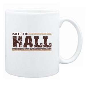  New  Property Of Hall Retro  Mug Name