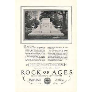  1928 Rock of Ages Barre Granite Troup Memorial Monument 