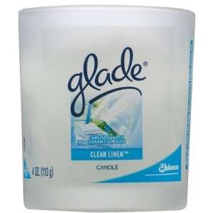  Glade jar Candle Clean Linen 4 oz (Quantity of 5) Health 