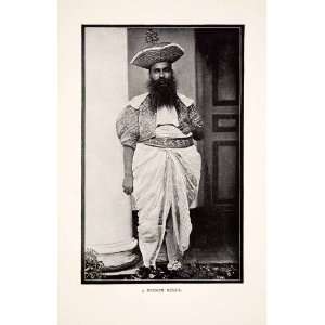  1901 Print Rajah Deposed Former Ruler India Petty Kingdom 