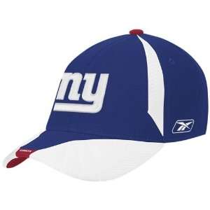  Reebok New York Giants Royal Blue Flex Fit Hat Sports 