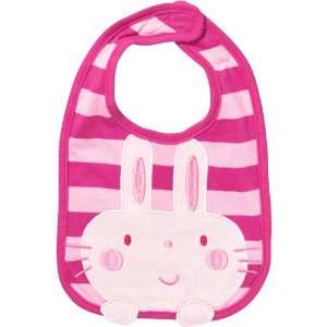  Lazoo Miku, the Rabbit Striped Bib   One Size Baby