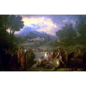Hand Made Oil Reproduction   Benjamin West   24 x 16 inches   Saul 