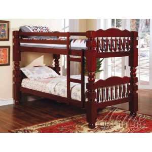  Benji Twin Over Twin Post Bunk Bed by Acme