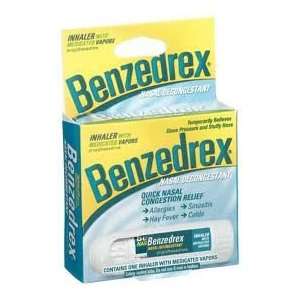  Benzedrex Inhaler Propylhexedrine Nasal Decongestant   1 
