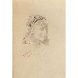   36 inches   Portrait Of Sarah Bernhardt 
