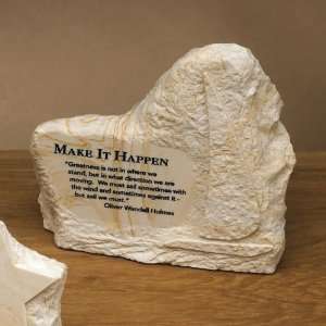   Successories Make it Happen Stone Image Paperweight