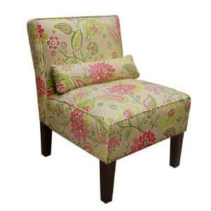   Furniture Armless Chair in Bertie Candy Cane Furniture & Decor