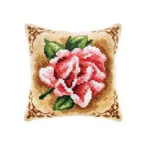  Blushing Rose Pillow Cover Quickpoint Kit