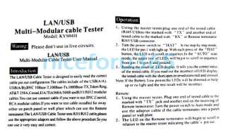   Cable Tester LAN USB Network RJ45 Cat5 RJ11 Ethernet Multi Modular Hot