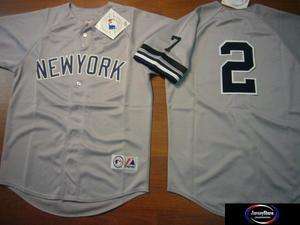 MAJESTIC 1995 New York Yankees DEREK JETER Baseball Jersey W/MANTLE #7 