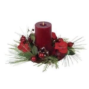  Sullivans Pine Candle Ring with Hydrangea and Berries 4.5 