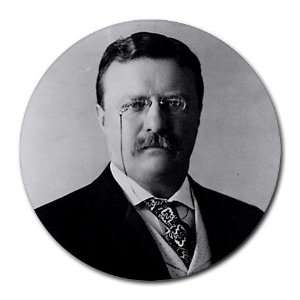  Teddy Theodore Roosevelt Round Mousepad Mouse Pad Great 