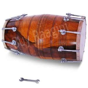  Dholak Shesham Wood Bolt Tuned (PDI ABI) Musical 