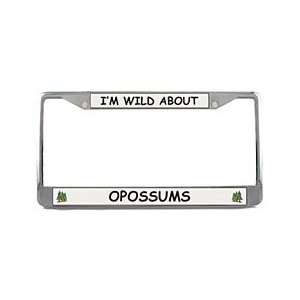  Opossum License Plate Frame