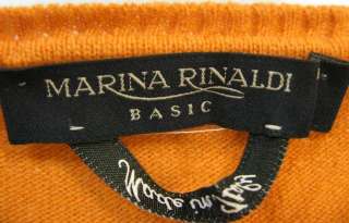 NWOT Marina Rinaldi Wool S/S Sweater / Italy   Size M  