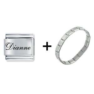  Edwardian Script Font Name Dianne Italian Charm Pugster Jewelry
