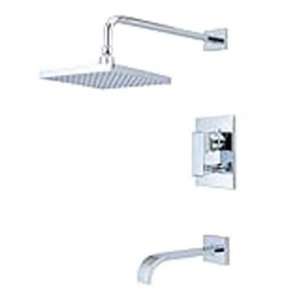   Square Handle Tub and Shower Faucet in Polished