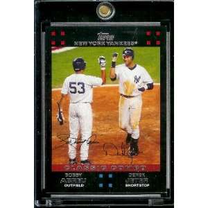 2007 Topps #327 Bobby Abreu & Derek Jeter New York Yankees 