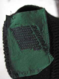 JUNIOR GAULTIER Black Mock Turtleneck Sweater Top Sz M  