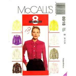  McCalls 8918 Sewing Pattern Misses Princess Seams Shirt 