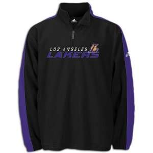  Lakers adidas Mens 1/4 Zip Polyester Fleece Sports 
