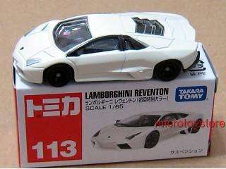 Takara Tomy Tomica 113 Lamborghini Reventon 1/65 White  