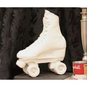  TMS P9974 WHT Roller Skate Vase