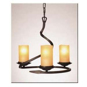 Candlelight Collection Amber Finish Chandeliers by Artcraft Lighting