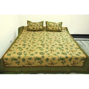  Indian Home Furnishing Hand Block Printed Cotton Double 