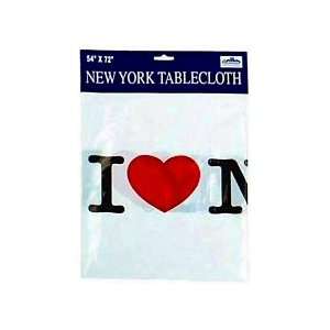  I Love New York Paper Table Cloth   54 X 72, New York 