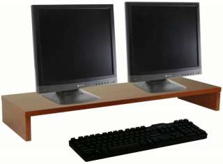 OFC Express Dual Monitor Stand 36 x 11 x 4.25, Cherry 814564010845 