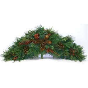   Pine Christmas Swag with Cedar and Juniper, 32 Inches