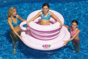   90930 Tea Cup Spinner Swimming Pool Float For Kids Game Toy  