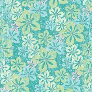  K and Company Paper   Studio K Blue Flowers and Polka Dots 