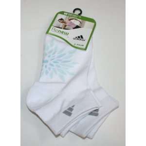 adidas Womens Low Cut Renew Socks Rayon from Bamboo 2 Pair Shoe Size 
