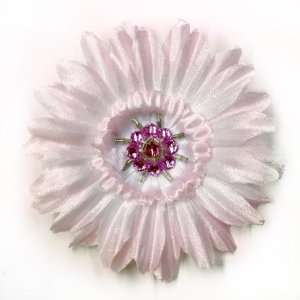  Gerber Daisy Rhinestones Fabric Flower Hair Clip & Pin 