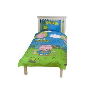   Pig Puddles Rotary Single Bed Duvet Quilt Cover Set Kitchen