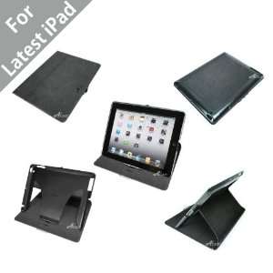  (TM) iPad 3 (The New iPad) Vader Leather Case Folio for Apple iPad 