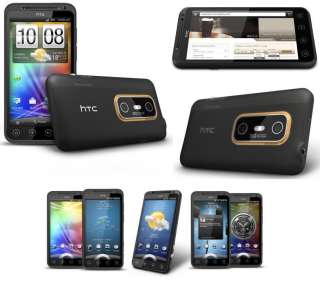 Brand New HTC EVO 3D  Black Unlocked Phone   Fedex Ship 4710937355550 