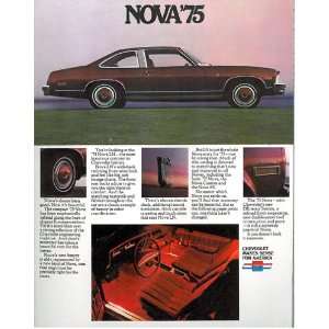  1975 Chevrolet Chevy Nova Sales Brochure 