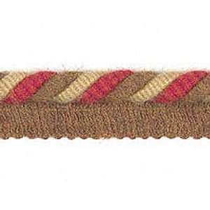  Acrylic Twist Cord Edge (07122) 3/8 Inch   Brown/Wheat 