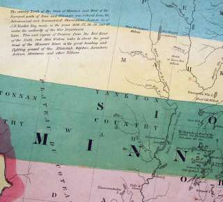 map shows st paul only named as the capital of the minnesota territory 