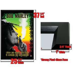  Framed Bob Marley Smoke The Herb Man Poster FrSt4012