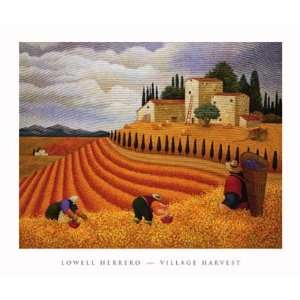  Village Harvest   Lowell Herrero 17x13