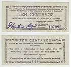   1944 mindanao 10 centavos emergency currency certificate s512b ww2
